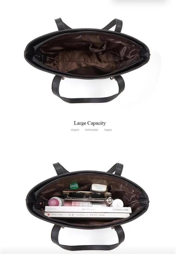 Elegant Women's PU Leather Hand Bag Set