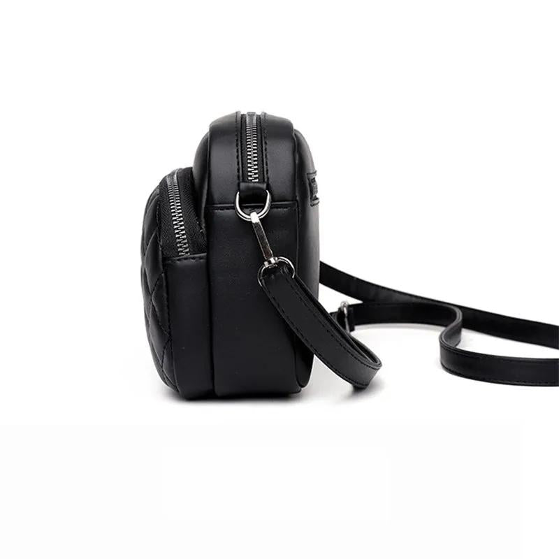 Women's Embroidered Crossbody Bag- 1 Pc