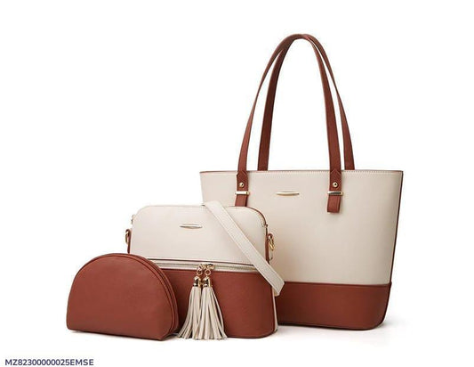 Elegant Women's PU Leather Hand Bag Set